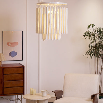 Nyphaiel Postmodern Luxury Wood Chandelier - Neutral Decor