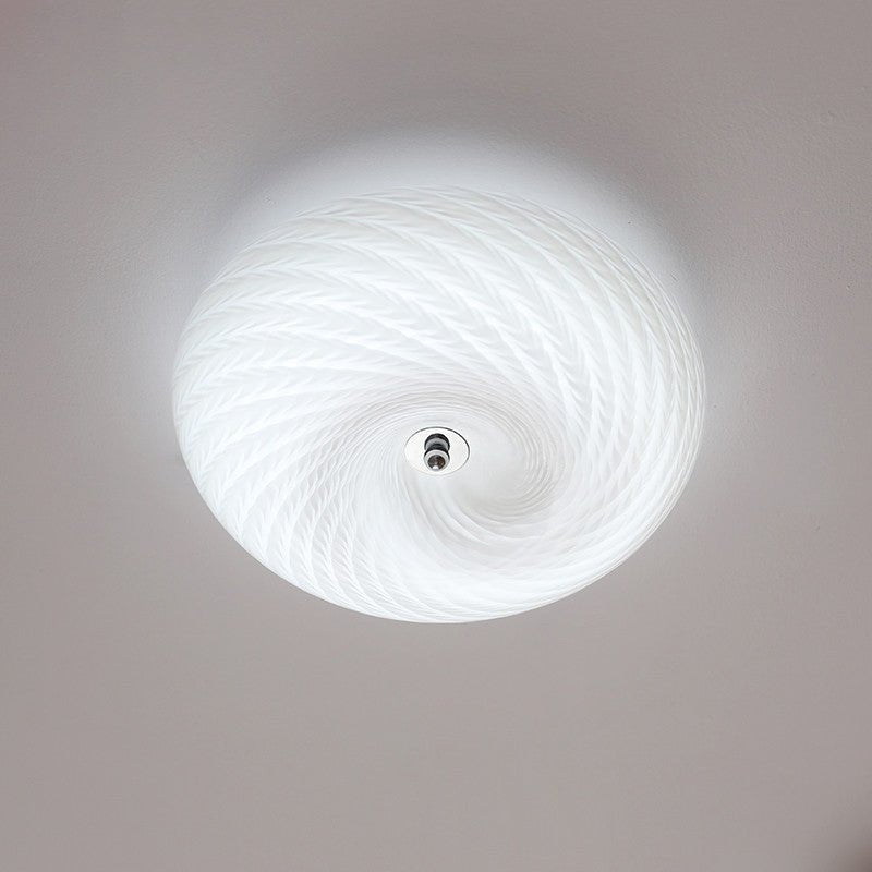 Swirl Glass Flush Mount