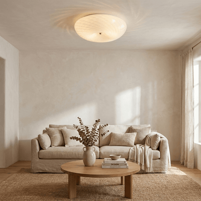 Swirl Glass Flush Mount
