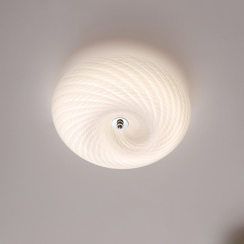 Swirl Glass Flush Mount