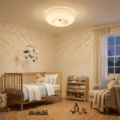 Swirl Glass Flush Mount