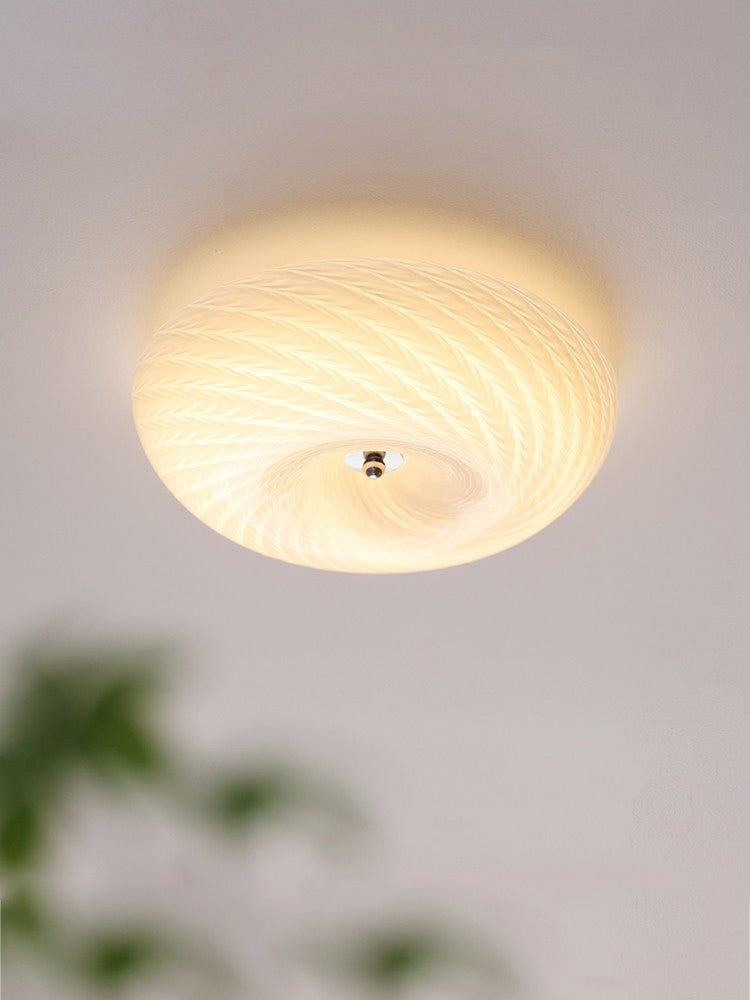 Swirl Glass Flush Mount