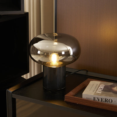 Rova Marble Industrial Table Lamp - Neutral Decor