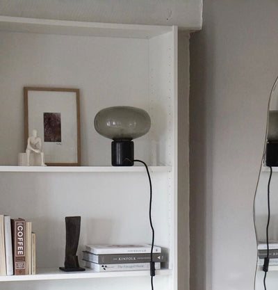Rova Marble Industrial Table Lamp - Neutral Decor
