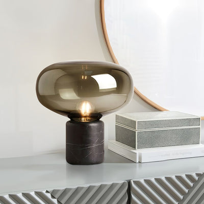 Rova Marble Industrial Table Lamp - Neutral Decor