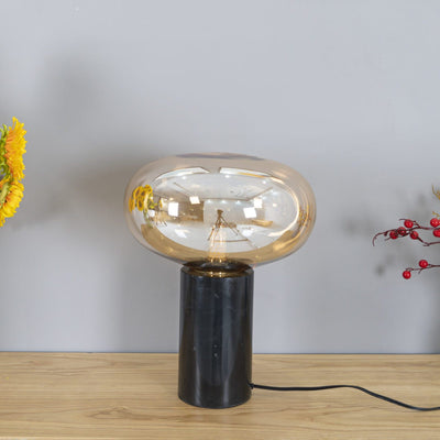 Rova Marble Industrial Table Lamp - Neutral Decor