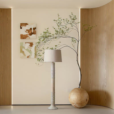 Eldon Rustic Wood Floor Lamp