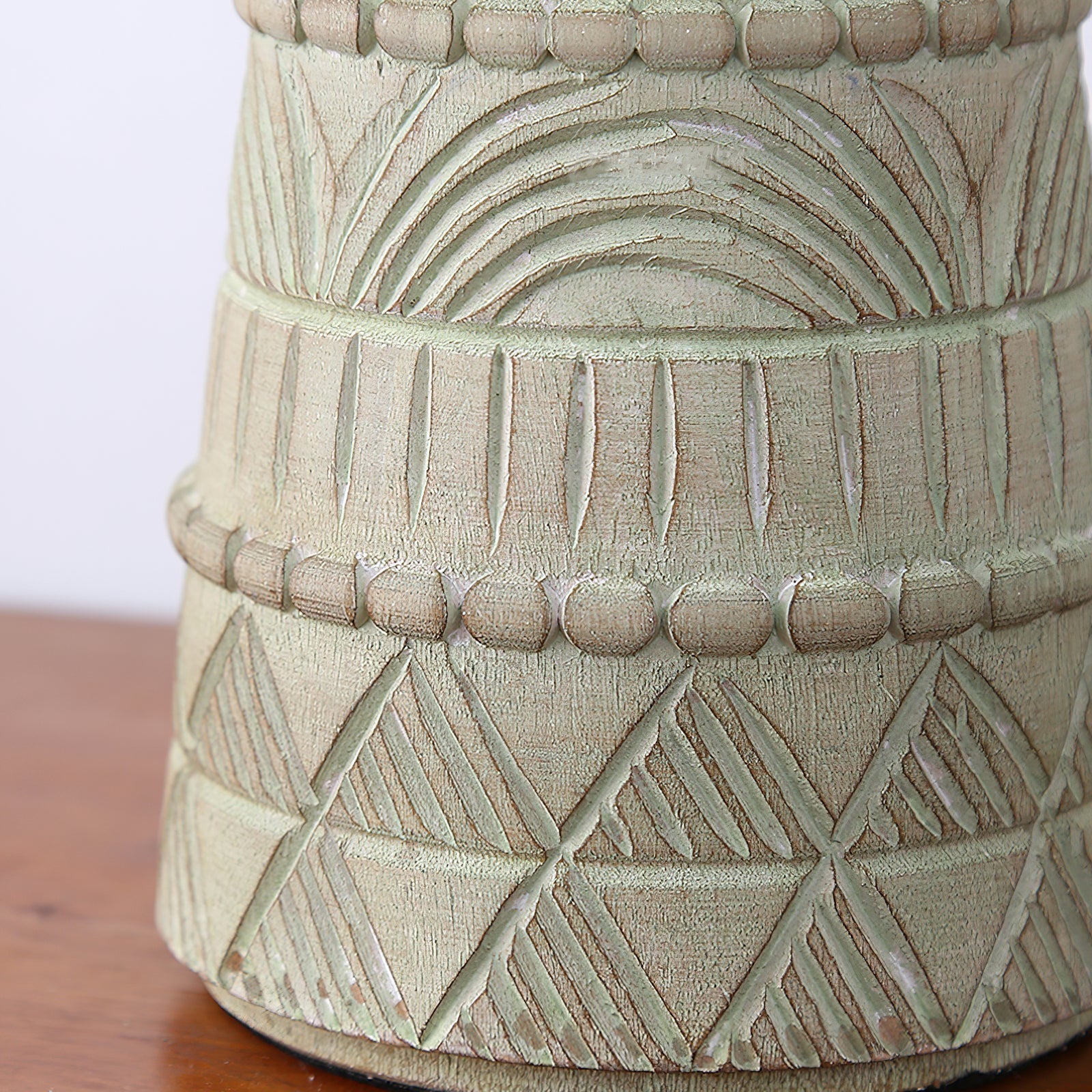 Zyra Rustic Wood Table Lamp