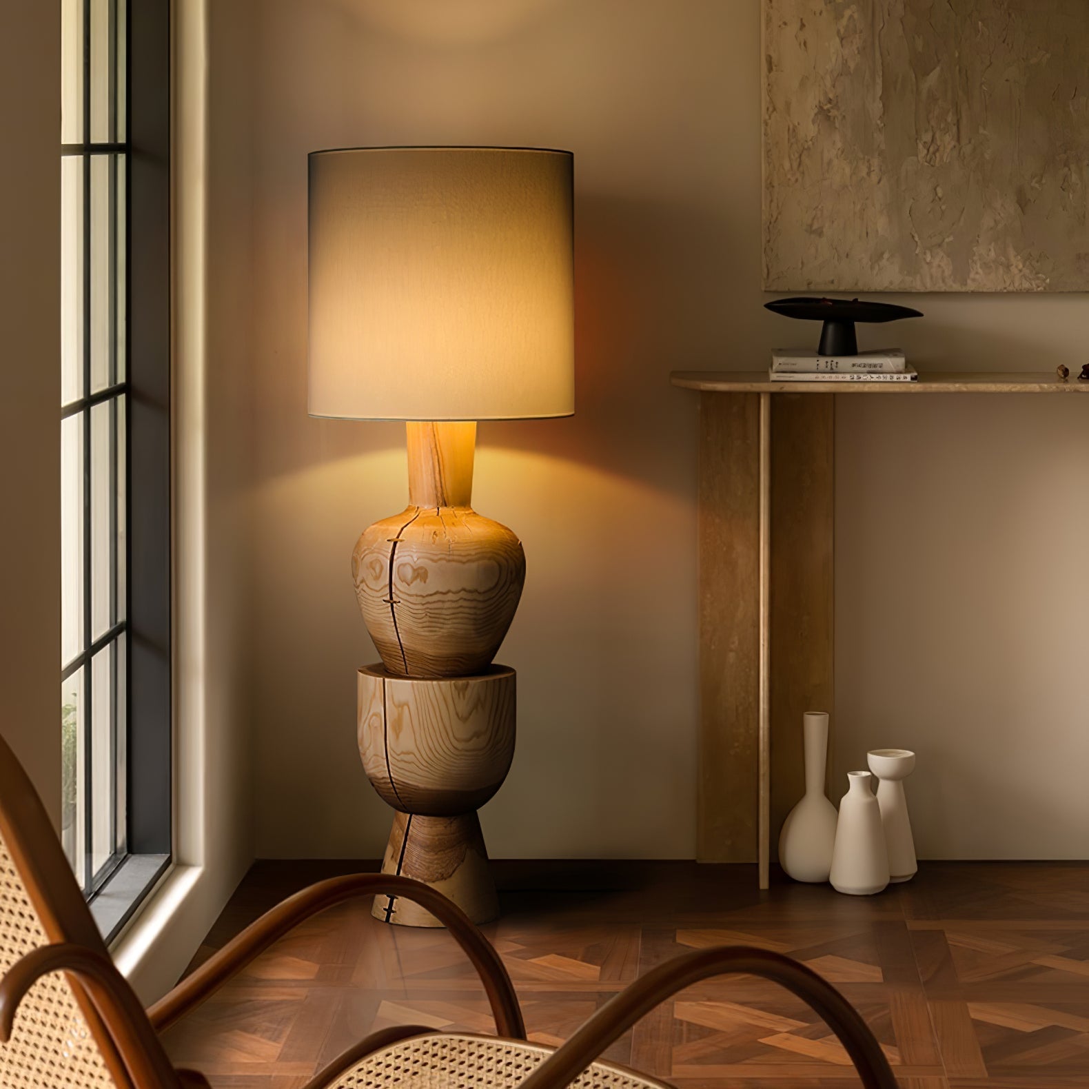 Flynis Wooden Table Lamp
