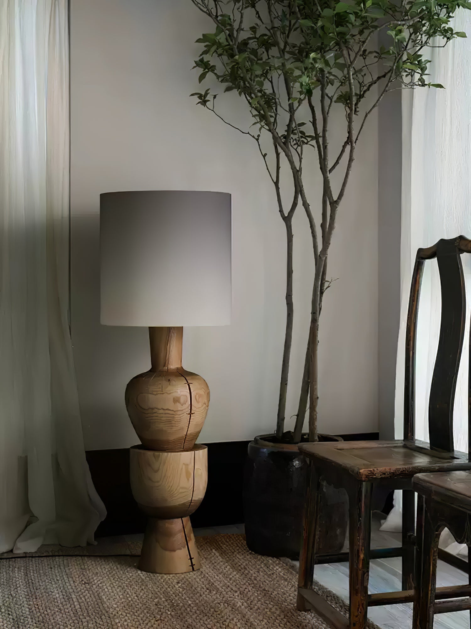 Flynis Wooden Table Lamp