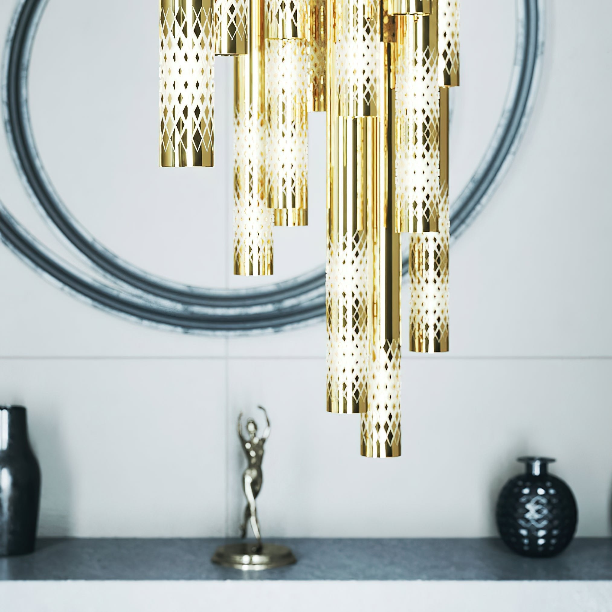 Rivinian Orchestral Cascade Chandelier