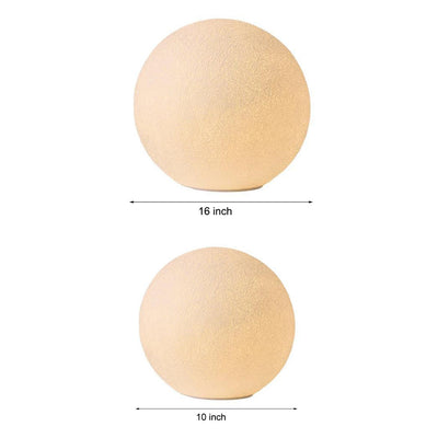 Belle Round Ball Moon Modern Resin Outdoor Light