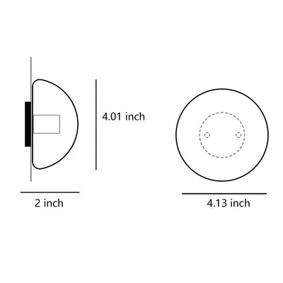 Tara Transparent Rustic LED Glass Outdoor Wall Lights