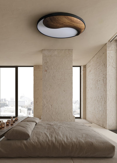 Ivelor Modern Minimalist Balance Wood Ceiling Light