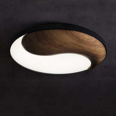 Ivelor Modern Minimalist Balance Wood Ceiling Light