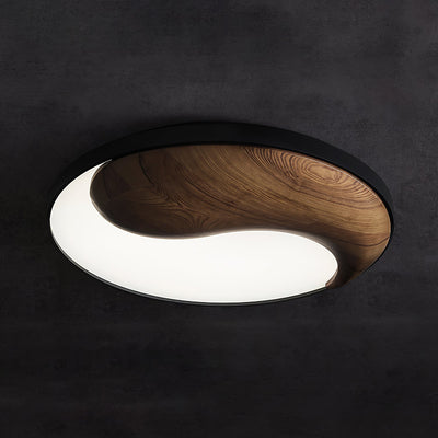 Ivelor Modern Minimalist Balance Wood Ceiling Light