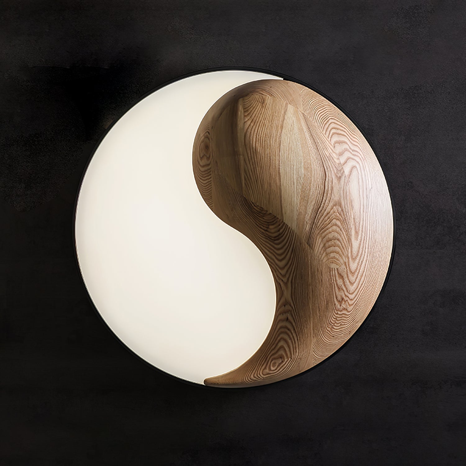 Ivelor Modern Minimalist Balance Wood Ceiling Light