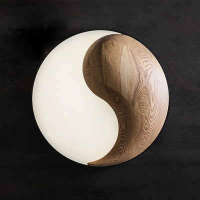 Ivelor Modern Minimalist Balance Wood Ceiling Light
