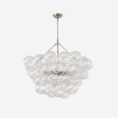 Talia Chandelier Glass Sphere Cascade - Neutral Decor
