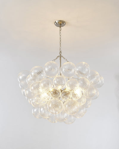 Talia Chandelier Glass Sphere Cascade - Neutral Decor