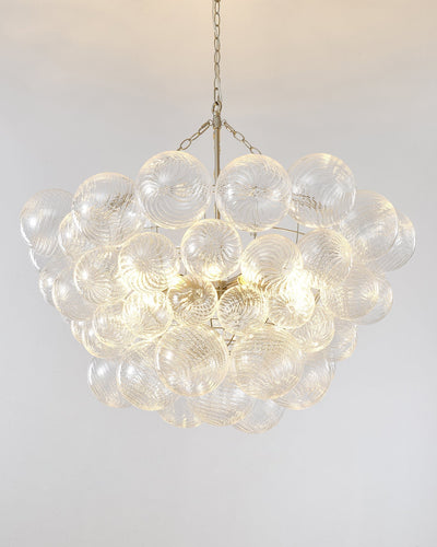 Talia Chandelier Glass Sphere Cascade - Neutral Decor
