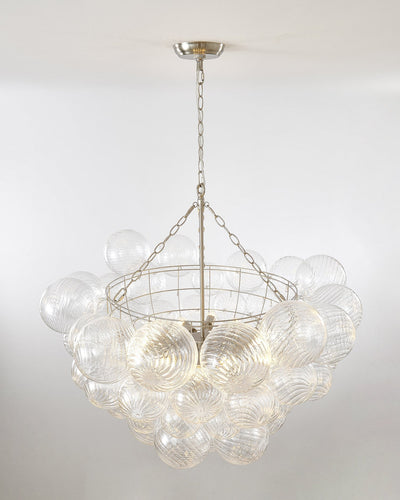 Talia Chandelier Glass Sphere Cascade - Neutral Decor