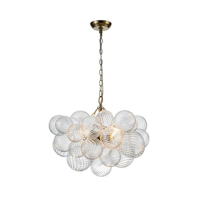 Talia Chandelier Glass Sphere Cascade - Neutral Decor