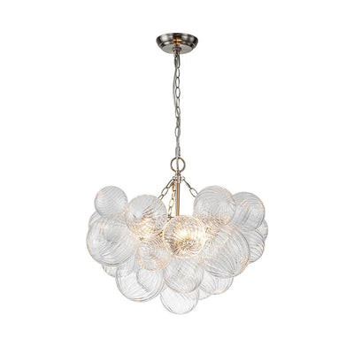 Talia Chandelier Glass Sphere Cascade - Neutral Decor