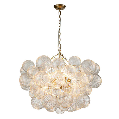 Talia Chandelier Glass Sphere Cascade - Neutral Decor