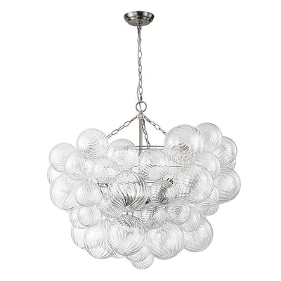 Talia Chandelier Glass Sphere Cascade - Neutral Decor