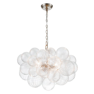 Talia Chandelier Glass Sphere Cascade - Neutral Decor