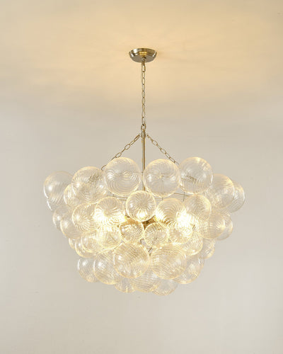 Talia Chandelier Glass Sphere Cascade - Neutral Decor