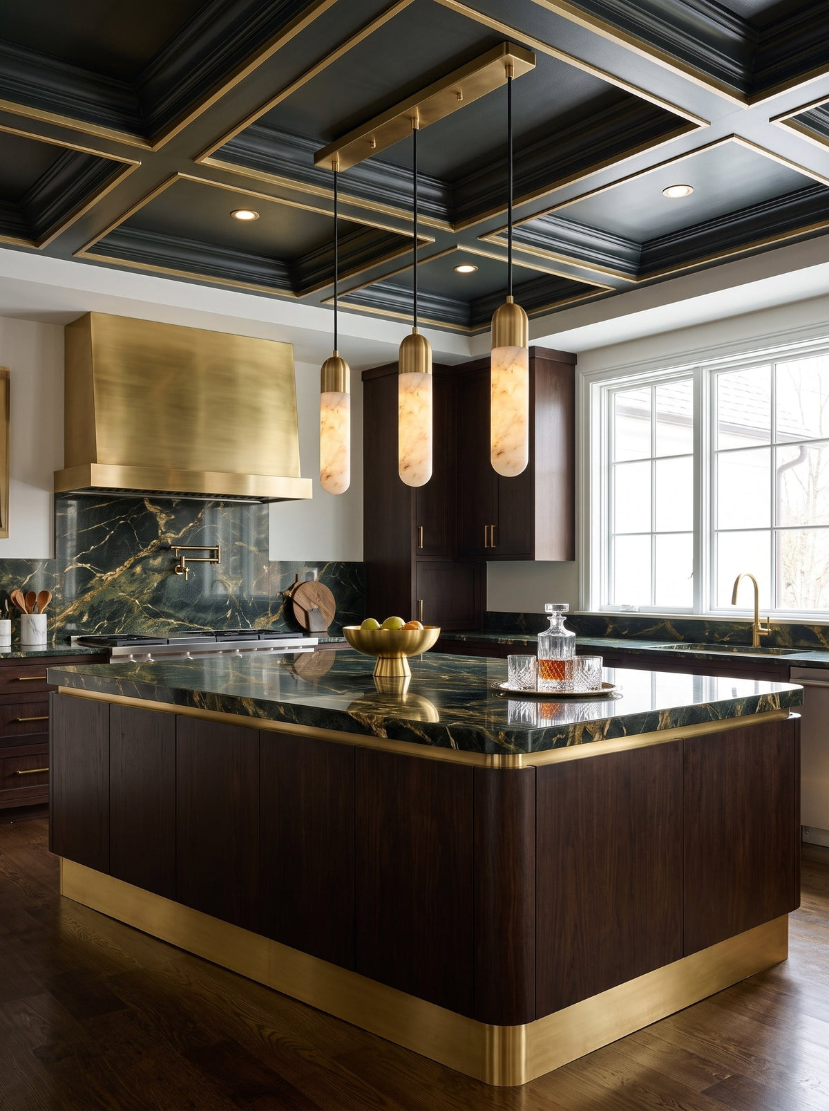 Loxcombe Alabaster Pendant Light