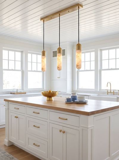 Loxcombe Alabaster Pendant Light