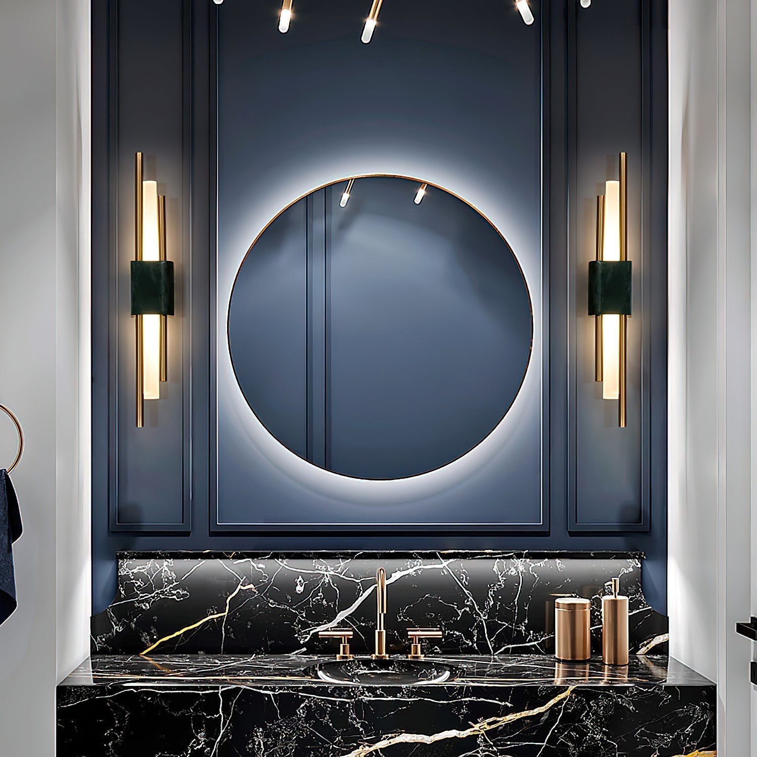 Evely Premium Nordic Art Plug In Marble Wall Light