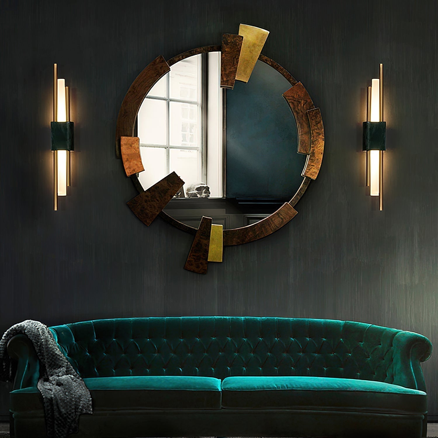 Evely Premium Nordic Art Plug In Marble Wall Light