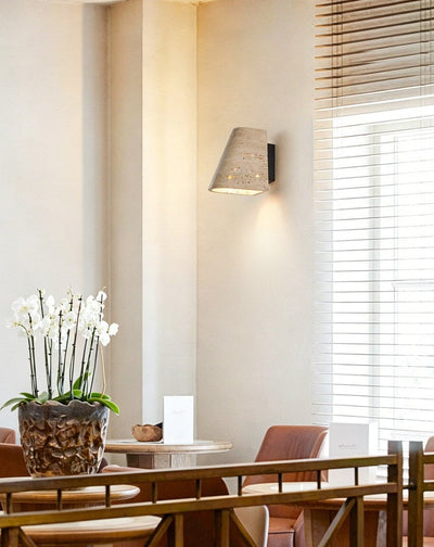 Tavren Travertine Wall Sconce