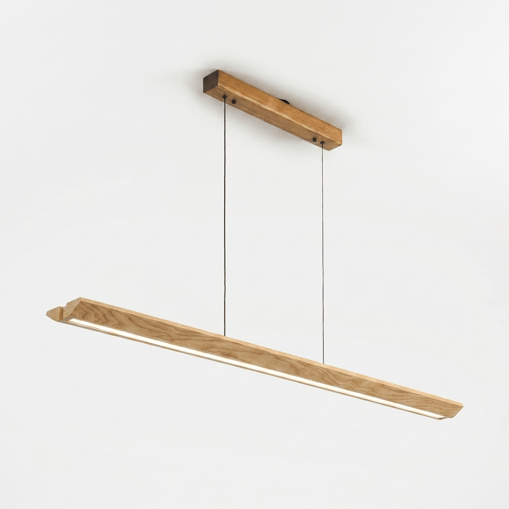 Alderine Wood Linear Pendant Lamp