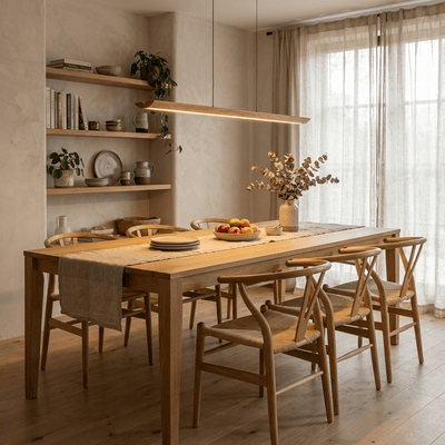 Alderine Wood Linear Pendant Lamp