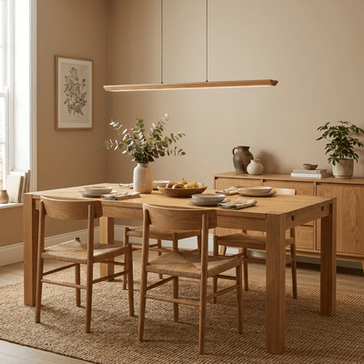 Alderine Wood Linear Pendant Lamp