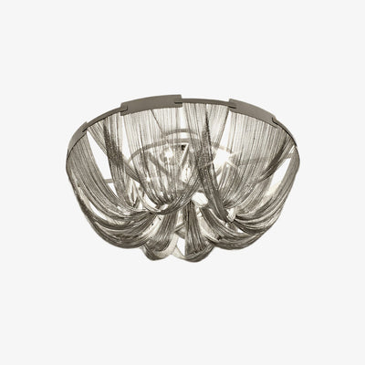 Talj Ceiling Light Tassel Aluminum Chain Nickel Frame