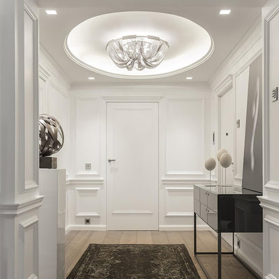 Talj Ceiling Light Tassel Aluminum Chain Nickel Frame