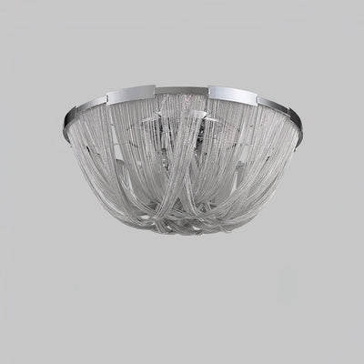 Talj Ceiling Light Tassel Aluminum Chain Nickel Frame
