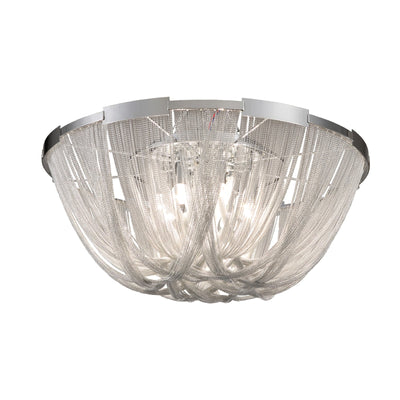 Talj Ceiling Light Tassel Aluminum Chain Nickel Frame