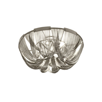 Talj Ceiling Light Tassel Aluminum Chain Nickel Frame