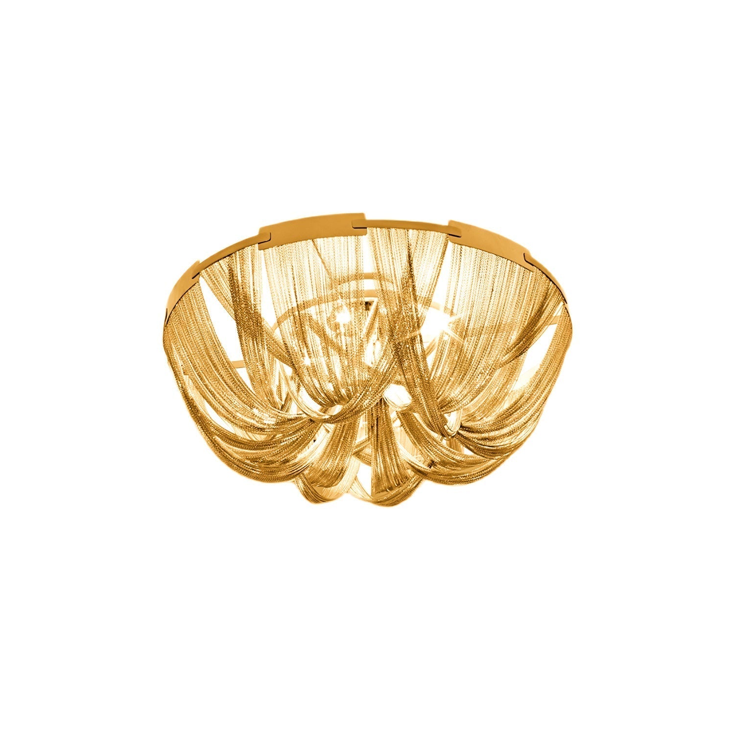 Talj Ceiling Light Tassel Aluminum Chain Nickel Frame