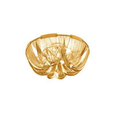 Talj Ceiling Light Tassel Aluminum Chain Nickel Frame