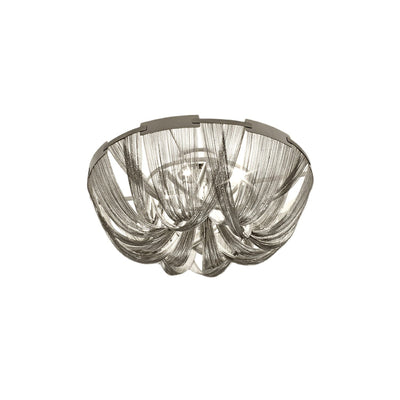 Talj Ceiling Light Tassel Aluminum Chain Nickel Frame