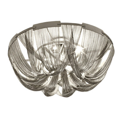Talj Ceiling Light Tassel Aluminum Chain Nickel Frame