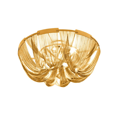 Talj Ceiling Light Tassel Aluminum Chain Nickel Frame